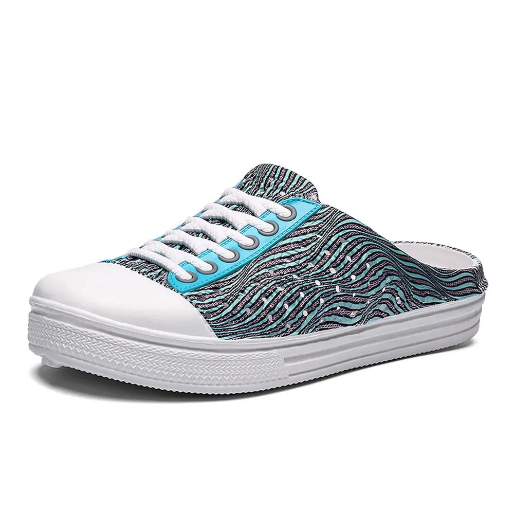 

Newbeads Summer Sandals Women's Slip On Beach Sports Female Canvas Shoes Lazy Bird's Nest Slippers Croc Clogs Crocse Shoes