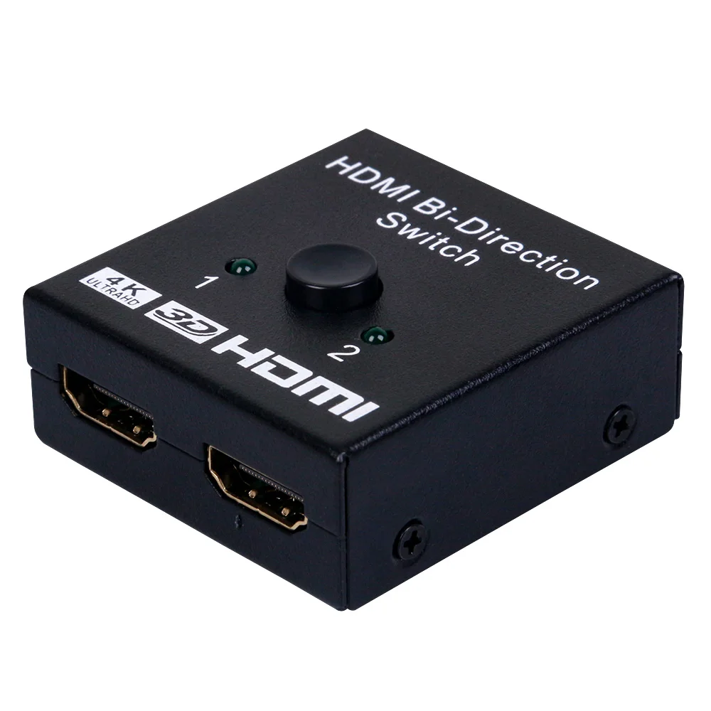 4K HDMI коммутатор 2 порта двунаправленный 1x2/2x1 HDMI разделитель, сплиттер Sup порты Ultra HD 4K 1080P 3D HDR HDCP для PS4 Xbox HDTV
