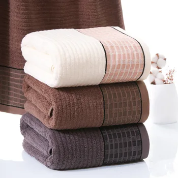 

Fashion Soft Towels Hotel White Bathroom Large Cotton Bath Towels Hair Quick Dry Shower Travel Serviette Household AE50BT