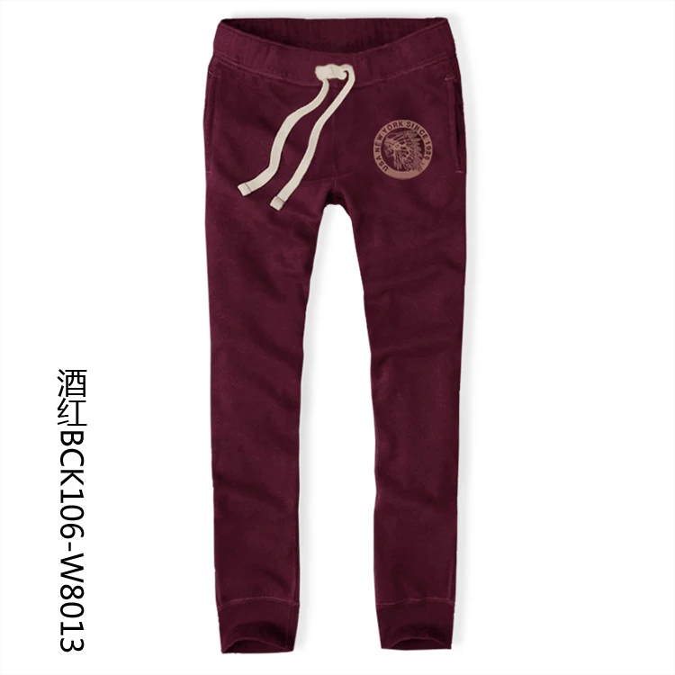 new men sweatpants feet slim trousers big plus size cotton af hollistic men sweatpants wine red pants 4XL 5XL