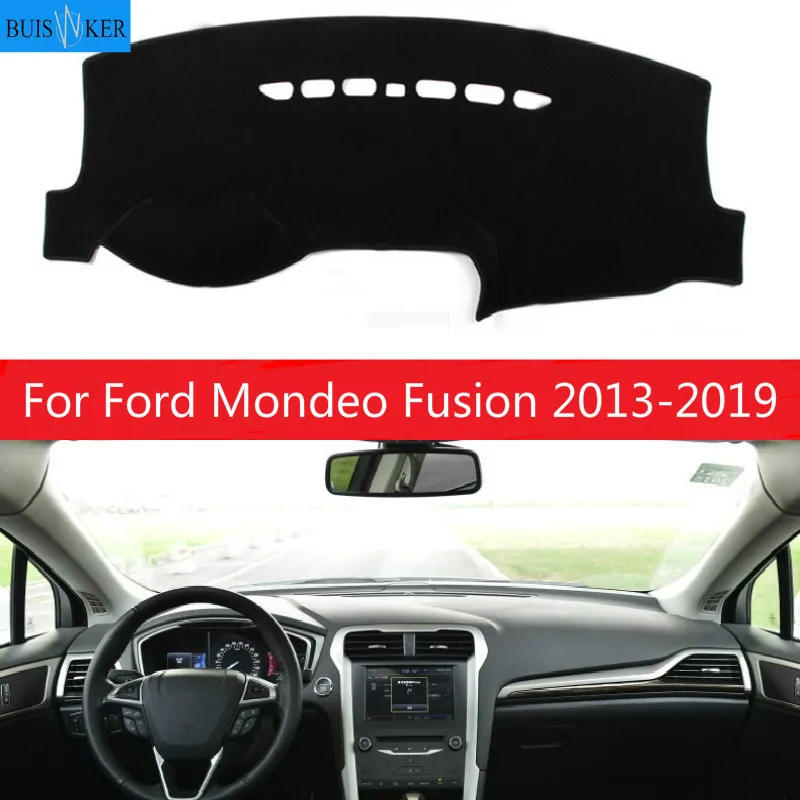 

For Ford Mondeo Fusion 2013-2018 2019 Anti-UV Dashboard Cover Mat Pad Dash Sun Shade Car Styling Instrument Carpet Accessories