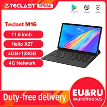 Android Tablet X27 Dual-Camera Deca-Core Teclast M16 Helio Type-C PC Docking 4G 7500mah
