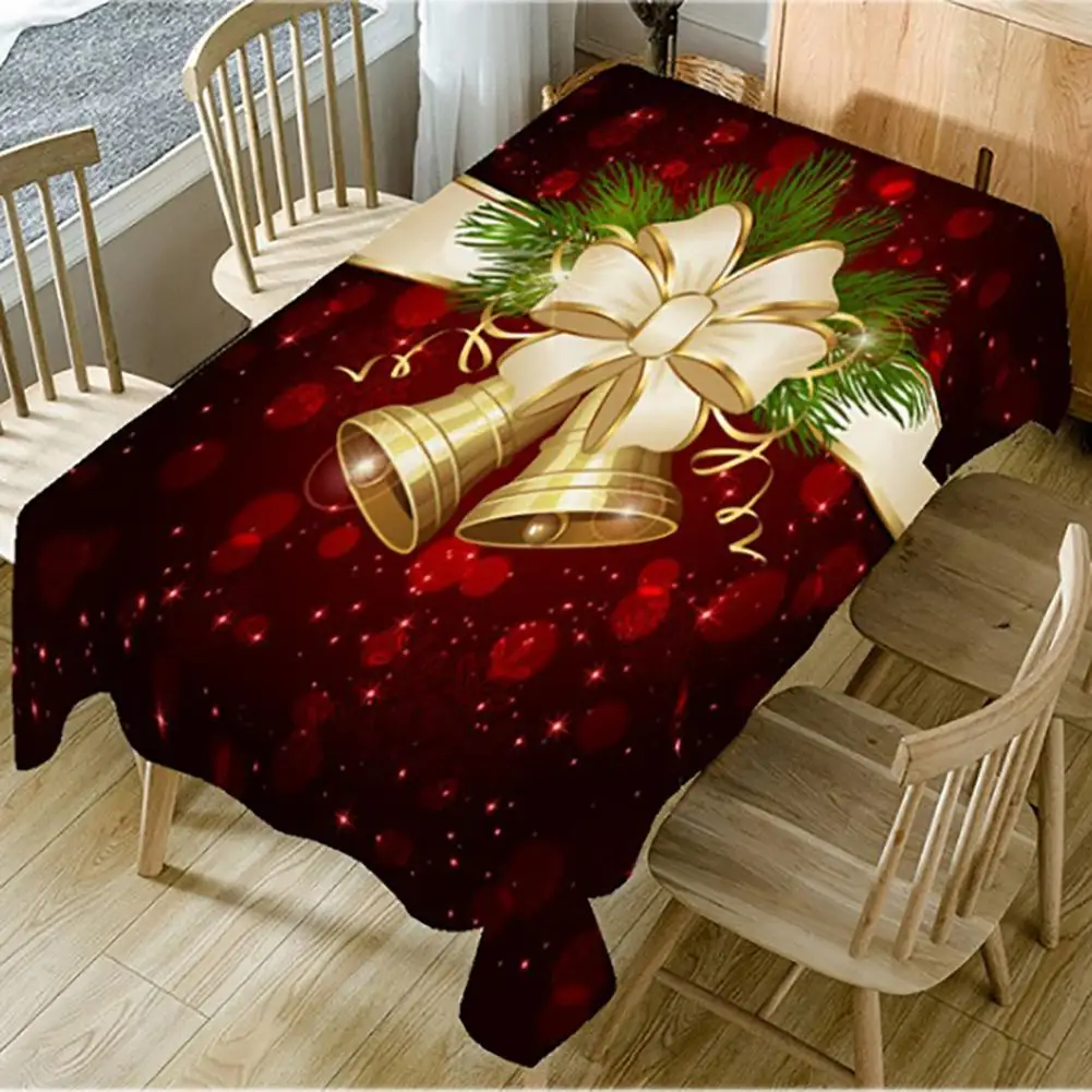 

2020 New Year Christmas Tablecloth Kitchen Dining Table Decorations Home Rectangular Party Table Covers Christmas Ornaments