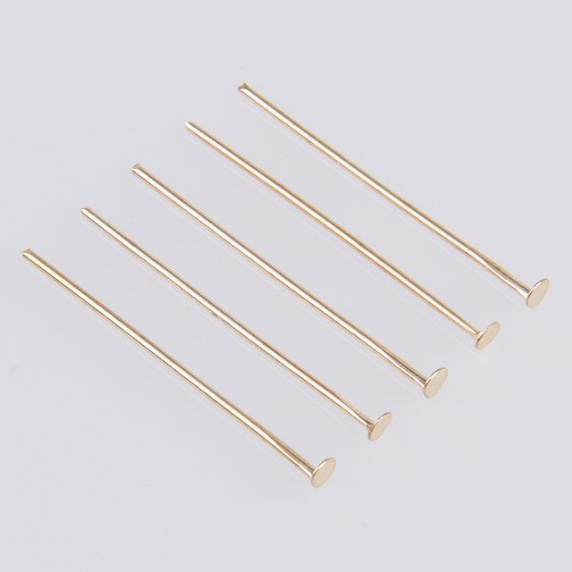 15 20 30 35 40 45 50mm Eye Ball Flat Head Pins Earrings Diy Findings Accessories Headpins For Jewelry Making Supplies