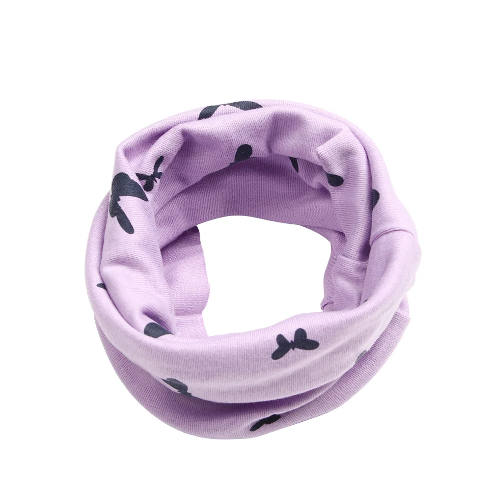 Purple 1 шт., шарфы с кольцом со звездами для подогреватель детей, шарф, Осень-зима, детский шейный платок для мальчиков и девочек, шляпы с окантовкой, Новое поступление - Цвет: Purple