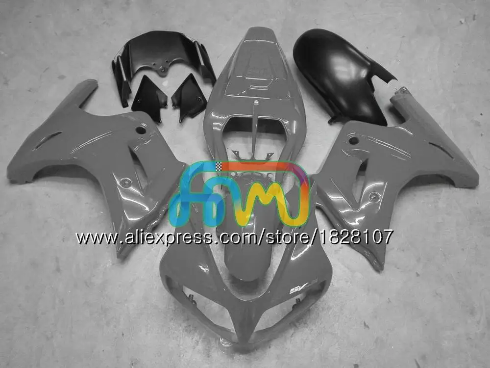 No. 15 Grey SV650S для SUZUKI все белое горячее SV650 1000 03 04 05 06 07 08 47BS. 2 SV1000S SV 650S 1000 2003 2004 2005 2006 2007 2008 обтекатель - Цвет: No. 15 Grey