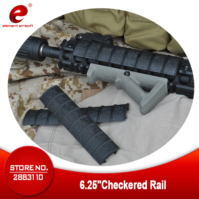 Element Airsoft Gun 3 шт. упак. защитный кожух 6 25 дюйма в клетку черный темно земной зеленый