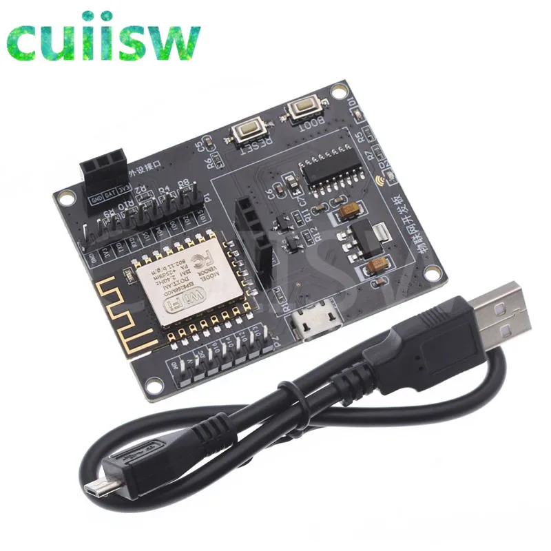 ESP8266 IoT макетная плата+ DHT11 Температура и влажность+ 0,96 oled-дисплей SDK Программирование Wifi модуль маленькая системная плата - Цвет: ESP8266 Board