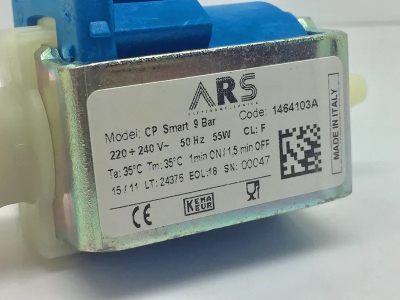 Электромагнитный насос ARS 230 V-240 V 50Hz 55W 9 Bar водяной насос