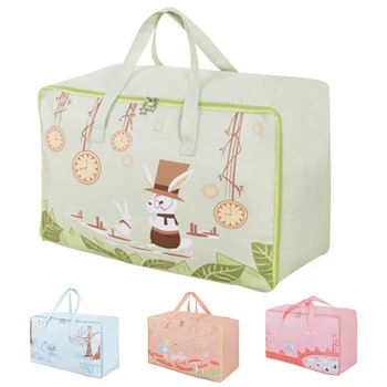 

Foldable Storage Bags Folding Organizer Bag for Clothes Quilt Blanket Pillow Luggage Breathable Closet Organizer