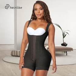 Women Post Operative Compression Shapers Steel Bone Shapewear Waist Trainer Tummy Control Butt Lifter Corset Fajas Colombianas