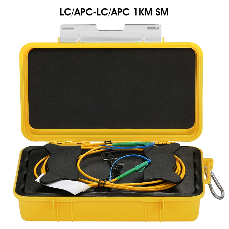LC APC-LC APC Single Mode 9/125um 1310/1550nm 1KM OTDR Launch Cable Box Ring 