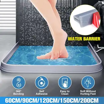 

Free Bending Water Barrier Water Stopper Partition Dry Wet Separation Flood Barrier Rubber Dam Silicon Water Blocker 60-200cm