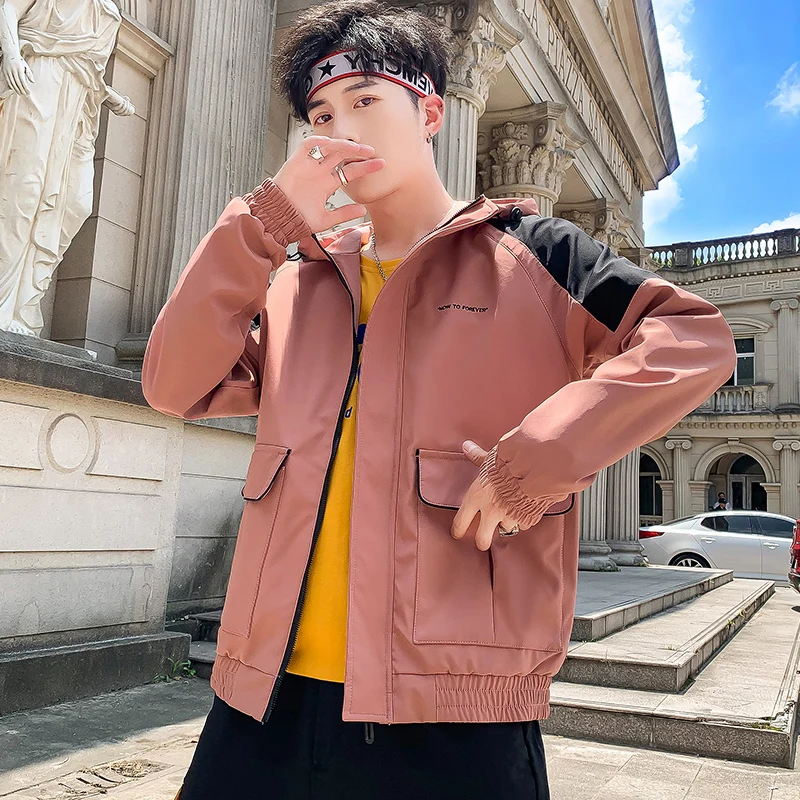 UYUK Autumn Korean Version Of The Handsome Trend Tooling Casual Fashion Temperament Embroidery Hooded Men's Jackets Streetwear UYUK Autumn Korean Version Of The Handsome Trend Tooling Casual Fashion Temperament Embroidery Hooded Men's Jackets Streetwear