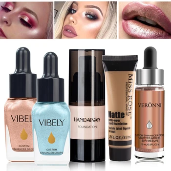 

Makeup Foundation Cream Matte Moisturizer Face Base Brighten Concealer Cream Metallic Eye Shiny Makeup Concealer Foundation
