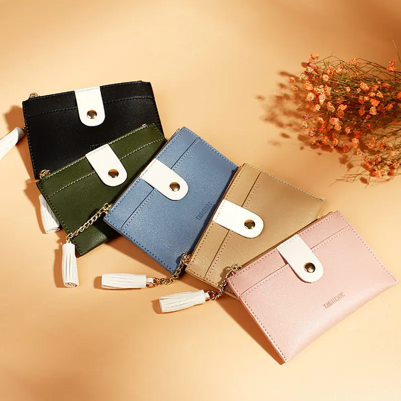 BELLO TUTTI 2019New PU Мини Женский монетница маленький кошелек женский с кисточкой для кредитных карт пакет женский модный Кошелек