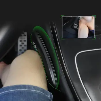 

18X8.2cm Leather Knee Pad for Car Interior Pillow Comfortable Elastic Cushion Memory Foam Universal Thigh Support Accessories