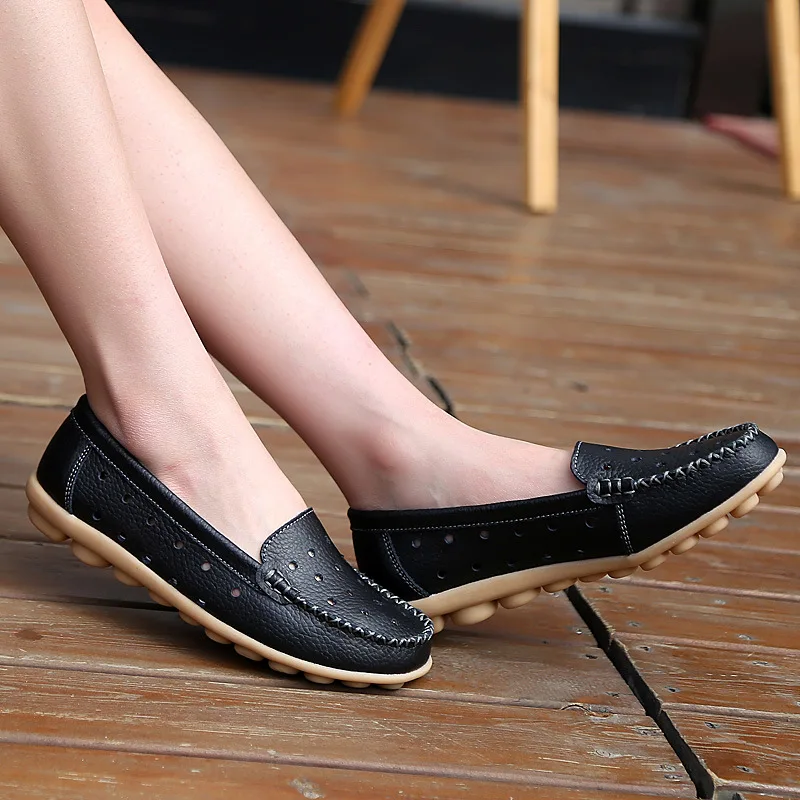 

2019 New Products Large Size Women's Anti-slip Casual Shoes Daily Life Life Hollow out WOMEN'S Shoes Soft Bottom Lightweight Mom