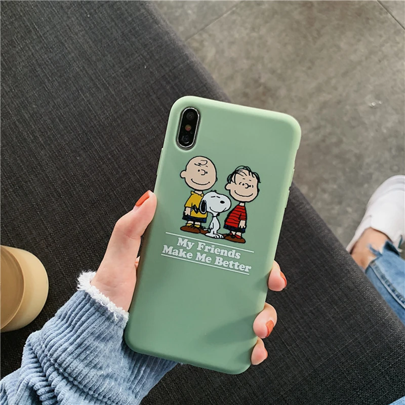 Чехлы для телефона с рисунком аниме Шарли коричневого цвета для iphone11 Pro Xs MAX XR X 11 6 6s 7 8 plus 11ProMax candy мягкая задняя крышка из ТПУ