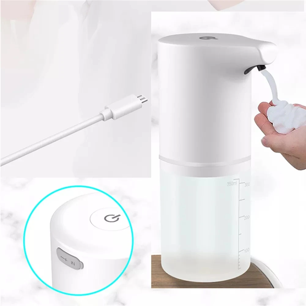 USB Charging Automatic Induction Foam Soap Dispenser 0.25s Intelligent Touchless Sensor Foam