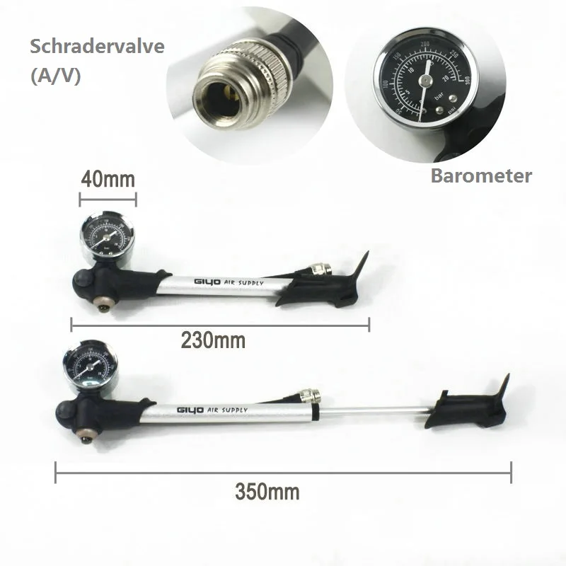 Велосипедный вилочный насос, насос высокого давления, велосипедный портативный насос, велосипедный насос для вилки/задней подвески