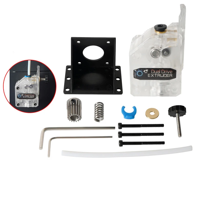 3d printer accessories transparent BMG deceleration extruder soft consumables double gears universal for far and short range