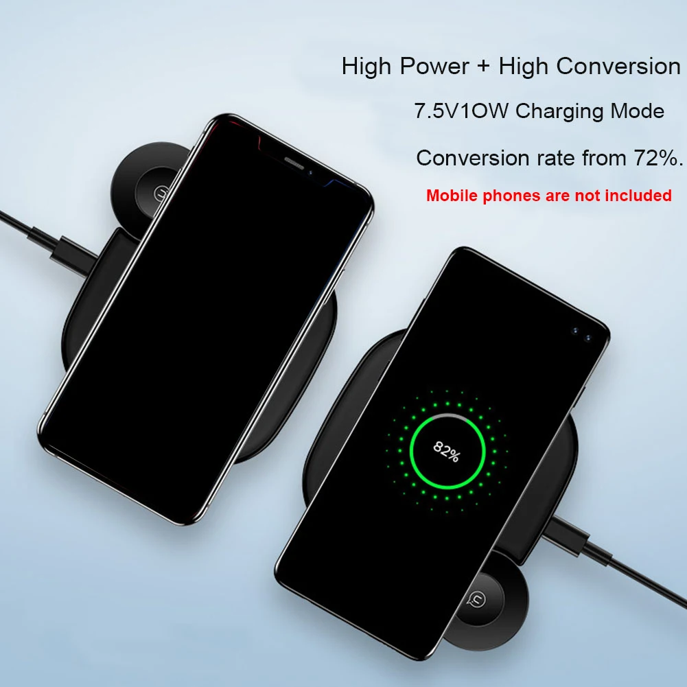 2 In 1 Mobile Phone Charger Station Type C Wireless Auto Induction Fast Charging Cooling LED Indicator Stable For IPhone