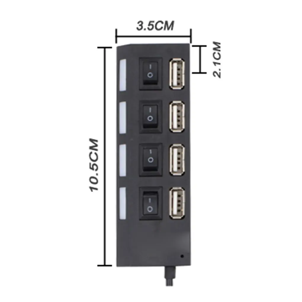 Высокоскоростной 4/7 порт USB концентратор питания вкл/выкл расширитель компьютер, ноутбук, лептоп несколько конвертер адаптер сплиттер