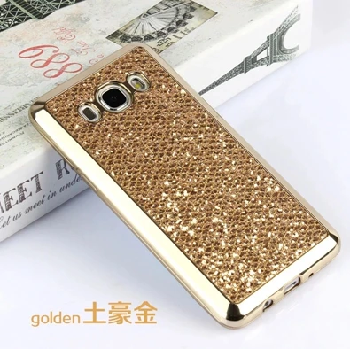С сияющими блестками задняя крышка чехол для Samsung Galaxy J3, J5, J7 года A3 A5 A7 J1 S8 плюс S6 S7 край телефона Grand Prime чехол s - Цвет: Gold