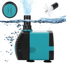 Bomba de água pequena 3 60w 220v 240v bomba submersível tanque de peixes aquário circulação lagoa fonte do tanque de água plugue europeu