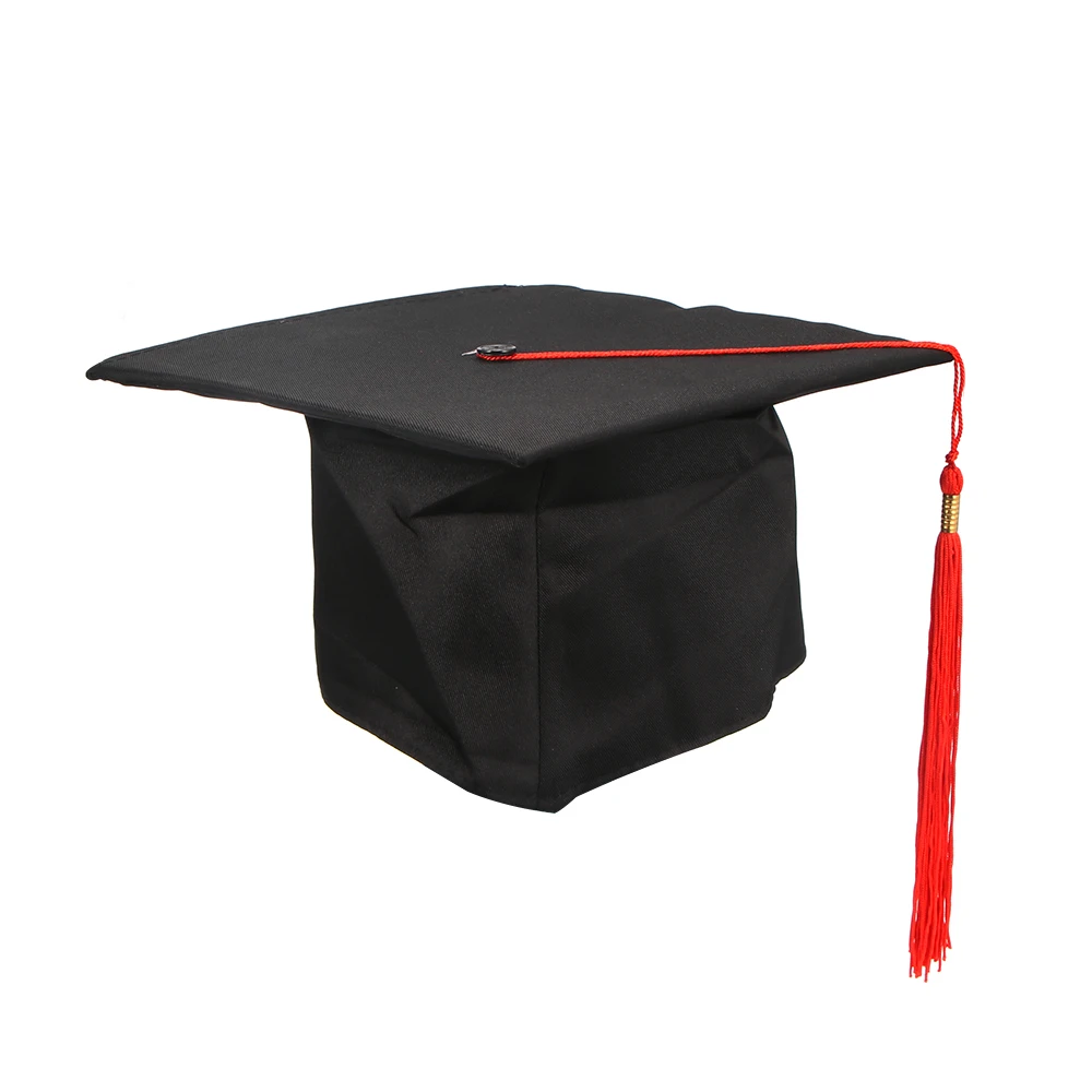 Black School Graduation Party Tassel Cap Mortar Board Graduation Hat Dress Accessory Student Graduate Party Academic Hat