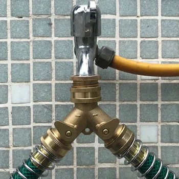 

Water Tap Diverter Plating Diverter Replacement Parts Garden Hose Splitter 2 Way Tap Hose Connectors Water Distributor Switch