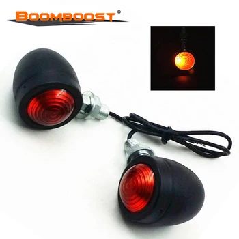 

universal Motorcycle Black Amber Mini Bullet Turn Signal Light,free shipping