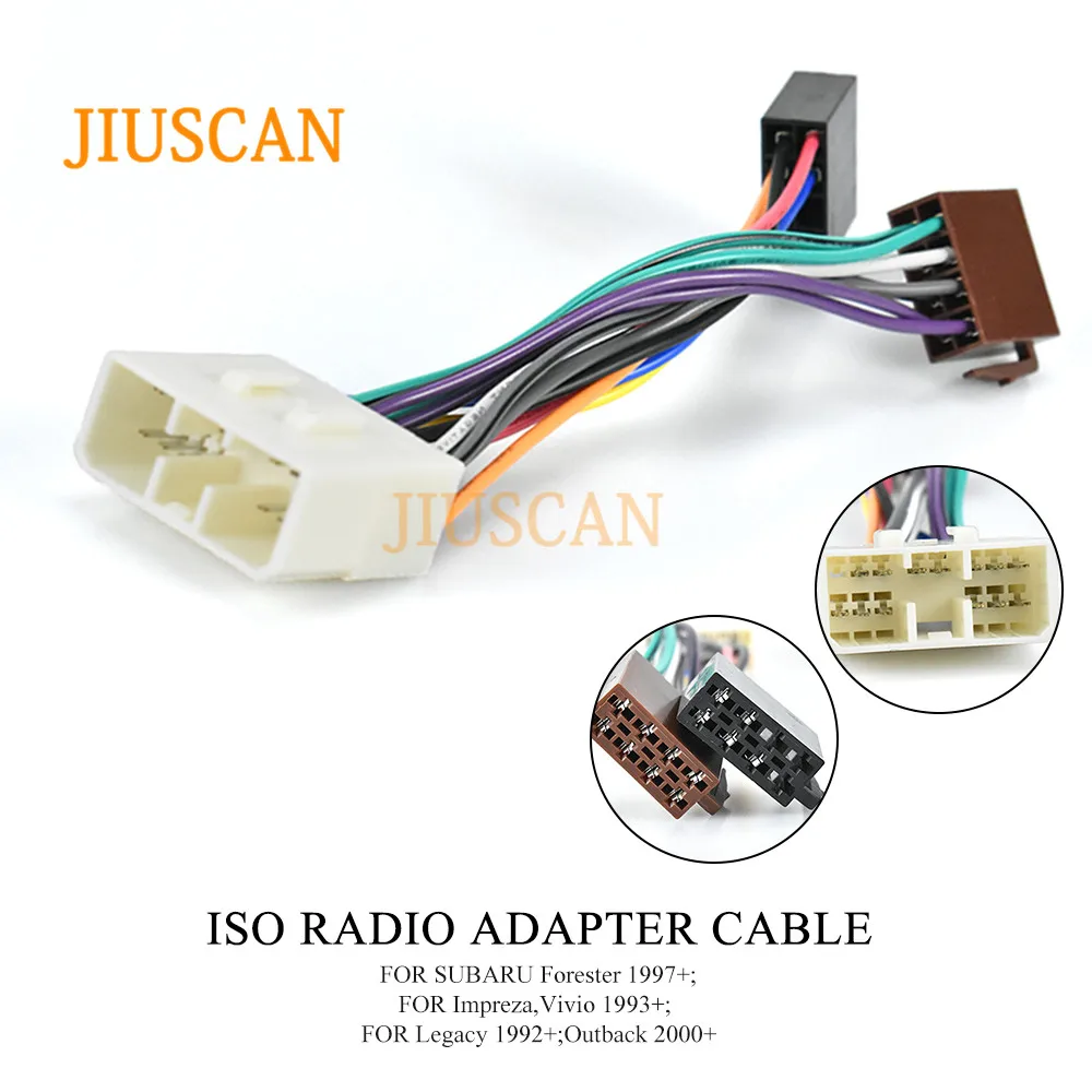 JIUSCAN 12-021 ISO радио жгута проводки адаптер Разъем для SUBARU 1992+(выберите модели)/RENAULT Traffic