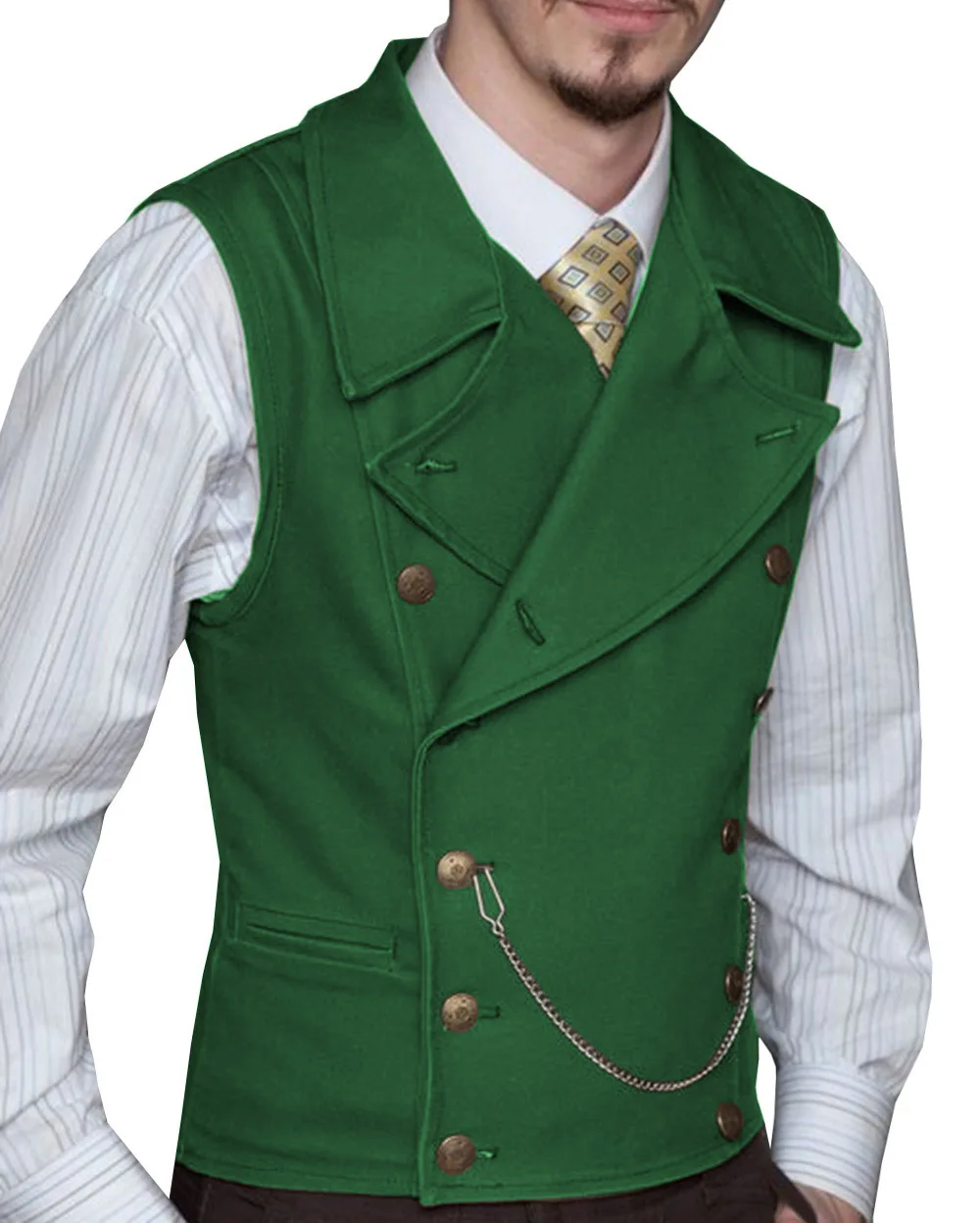 Gentleman Men's Army Green Double 