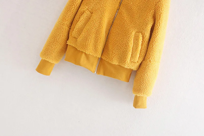 

Western Style WOMEN'S Dress 2019 Autumn & Winter New Style Loose-Fit Stand Collar Lambs Wool Jacket Women's