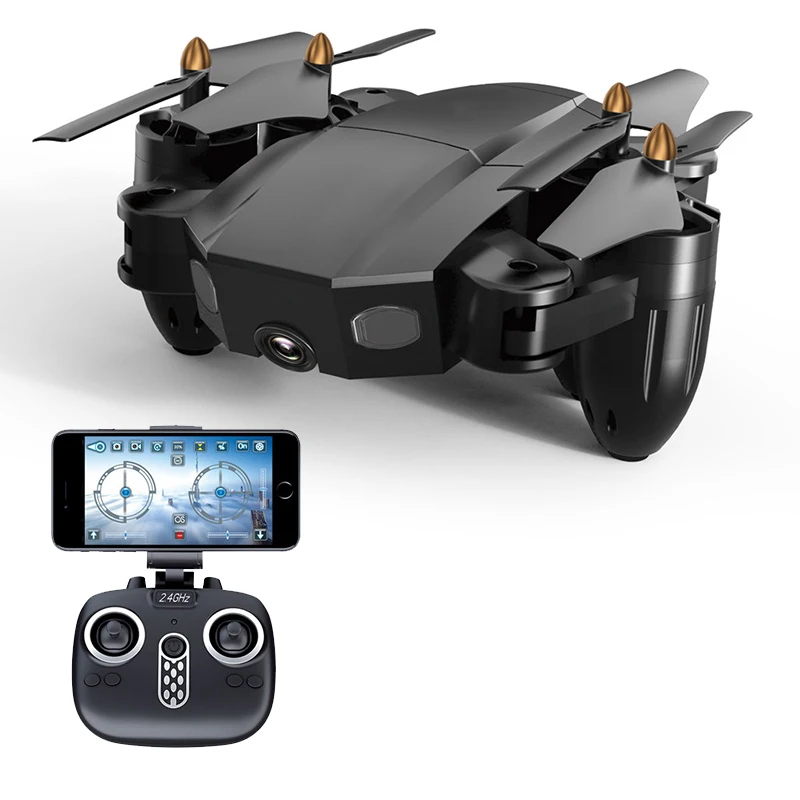 Wifi FPV RC Дрон с камерой HD 2MP селфи Квадрокоптер Безголовый режим складной Вертолет