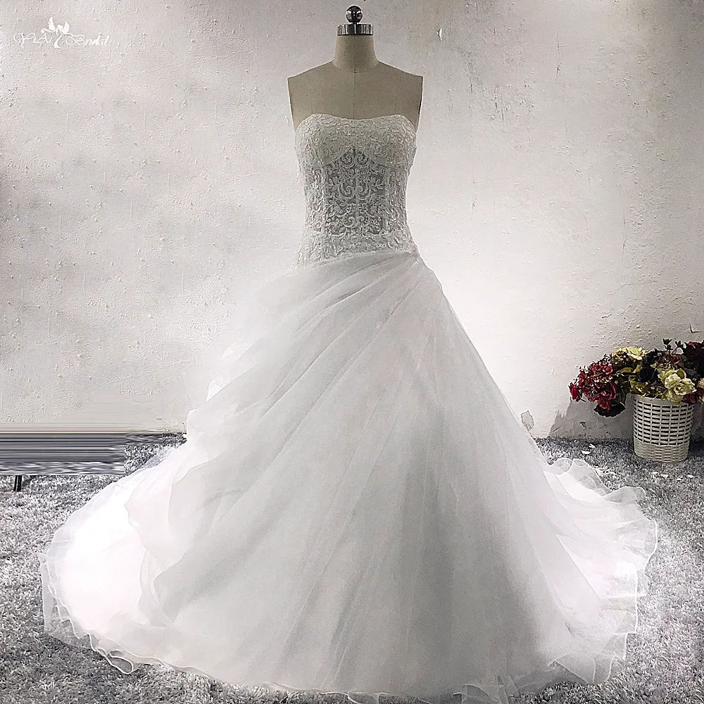 drop waist ball gown