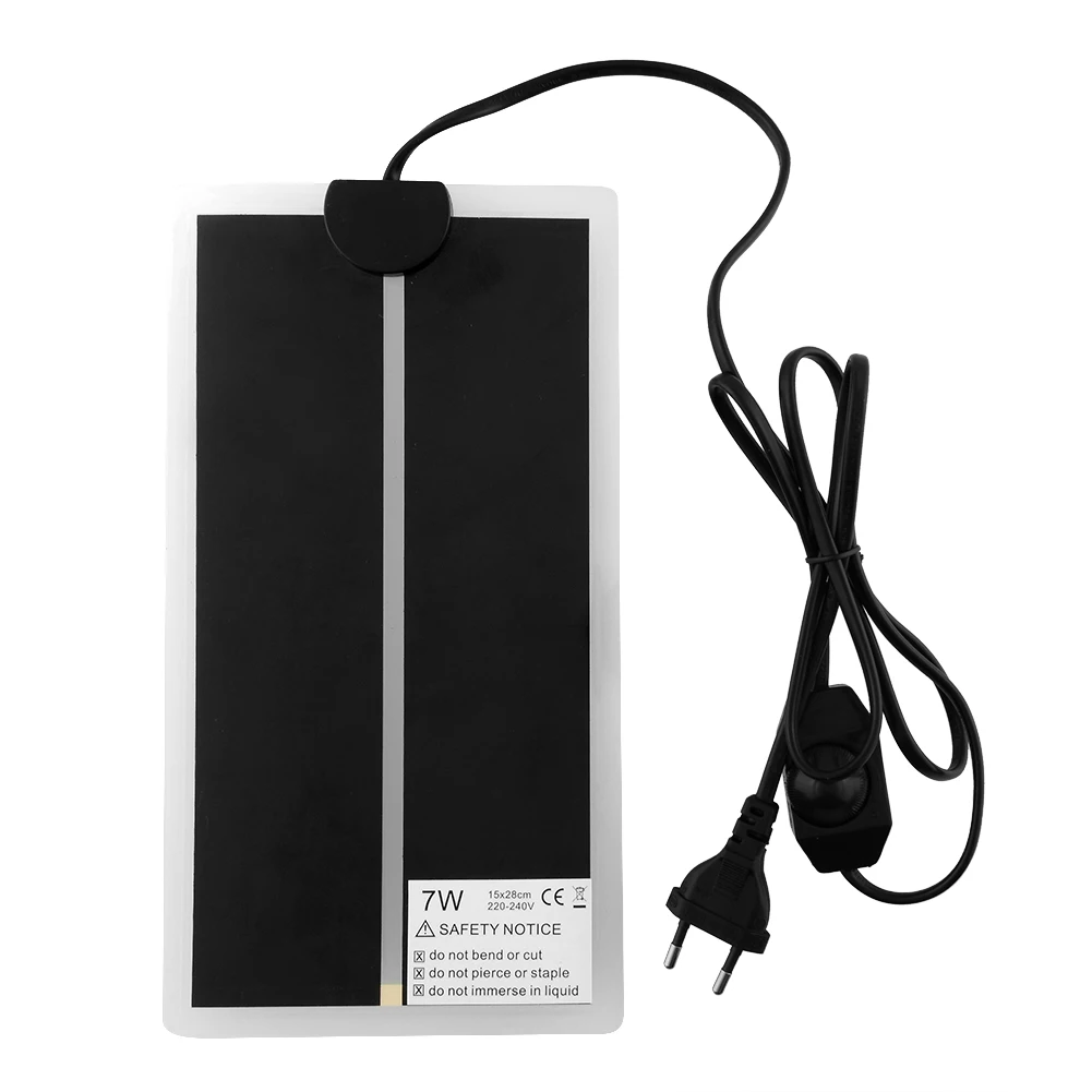 7W 220~ 240V Регулируемый температурный обогреватель для аквариума кровать подушка для животных мягкая вилка ЕС