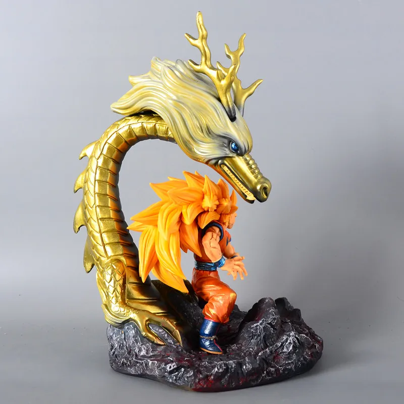 Аниме Жемчуг дракона Супер Saiyan Сон Гоку Shenron штамп в Форме Дракона GK статуя ПВХ фигурка Коллекция Модель игрушки M2691