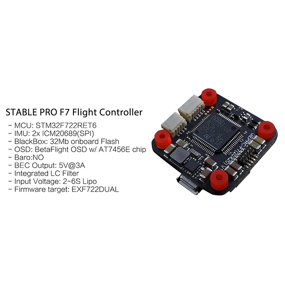 GEPRC стабильный Pro F7 DUAL BL 35A Flytower/стабильный V2 F4 Контроллер полета+ 35A/30A ESC+ 5,8G 500mW VTX для Дроны с камерой вид от первого лица