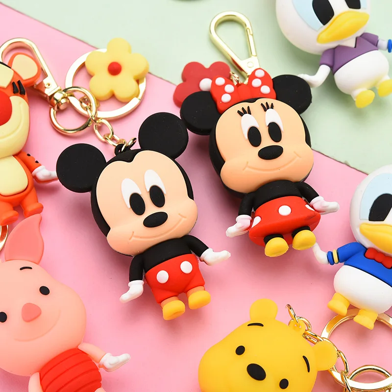 14 см оригинальный Disney Key Chain Творческие Симпатичные стежка Плюшевые игрушки куклы