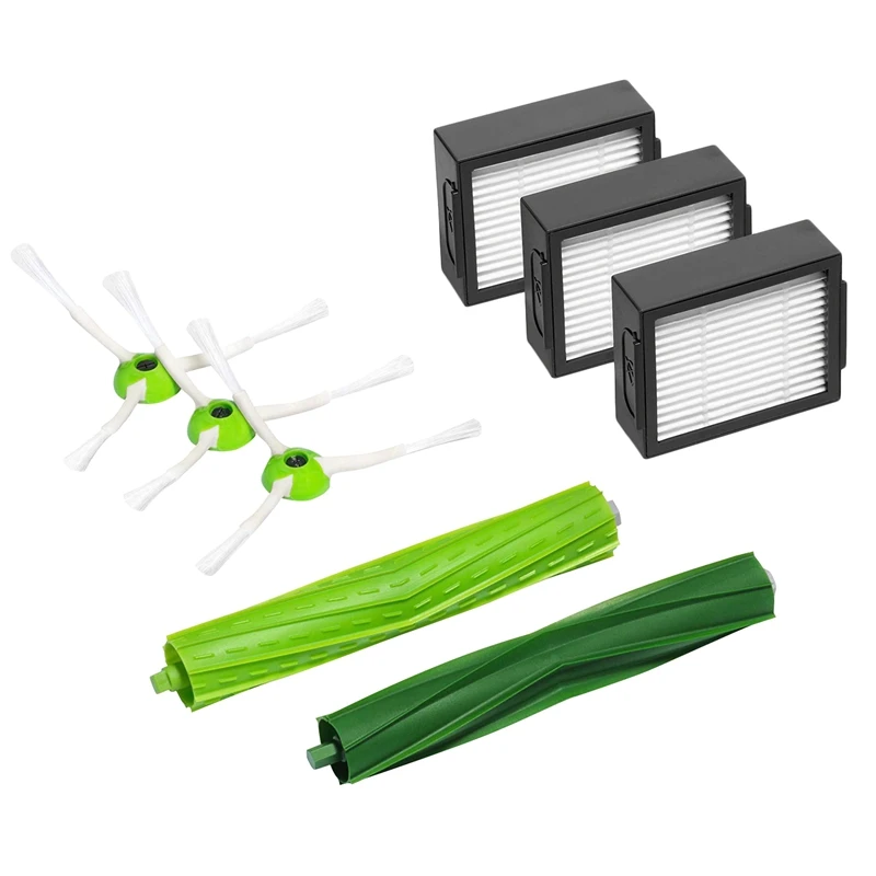 

Replacement Parts For-Irobot Room-Ba Roomba I7 And I7+ Replenishment Kit (3 High-Efficiency Filters, 3 Edge-Sweeping Brushes, An