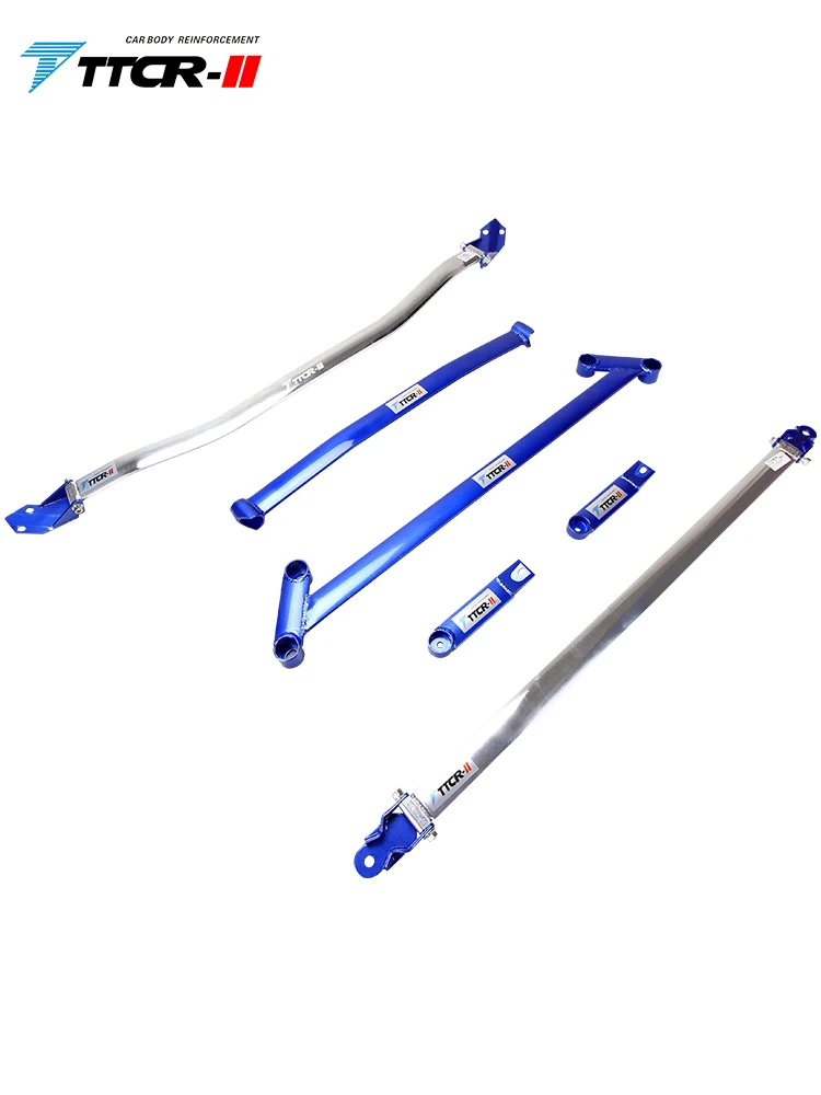 Car Parts Front Sway Bar Links Suspension Anti-roll Bar Body Reinforcement Balance Sway Bars Aluminum Alloy Tie Rod Stabilizer Bar For Honda Fit 2004-2008