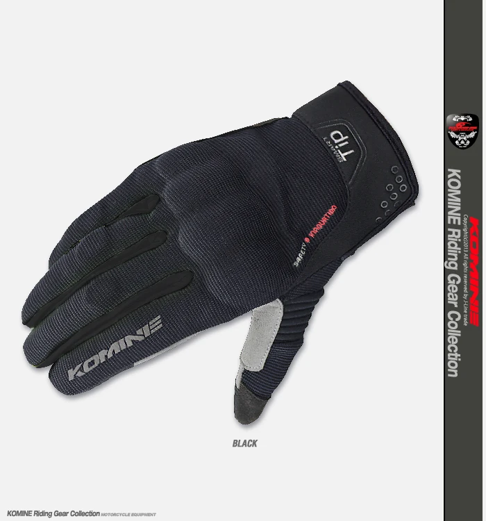 Komine GK-183, 3D Защитные сетчатые перчатки с сенсорным экраном, мотоциклетные перчатки с сенсорным экраном для активного отдыха, MX велосипедные спортивные мотоциклетные летние перчатки