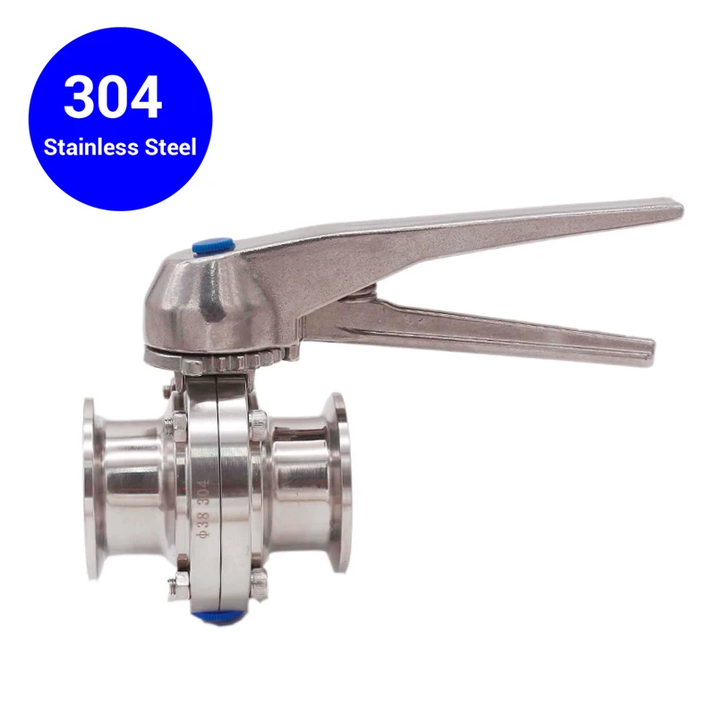 1," Tri-clamp Bufferfly клапан из нержавеющей стали Squeeze Trigger ручка низкое напряжение 304 нержавеющая сталь Homebrew оборудование для пива