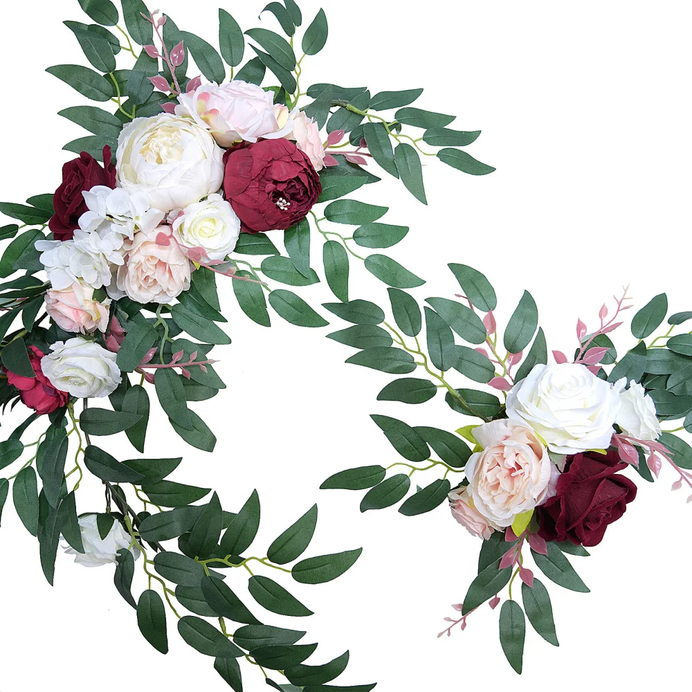 Artificial Flower Swags Simulation Rose Peony Wedding Decoratio Holiday