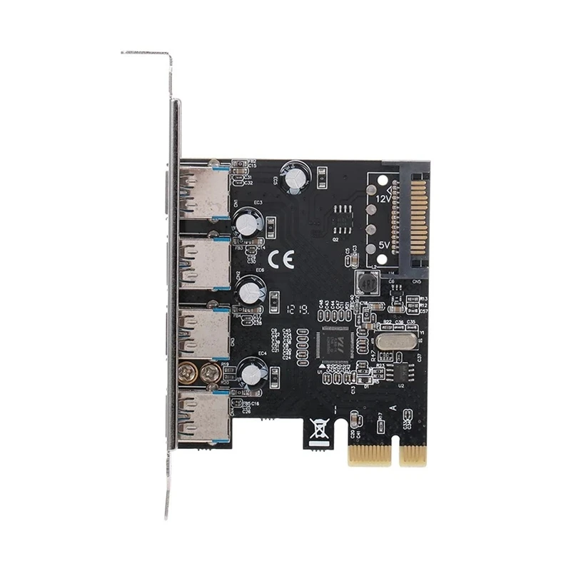 PCI-E до 4 портов USB3.0 карта расширения PCI Express до USB3.0 карта адаптера с интерфейсом питания SATA для настольного ПК