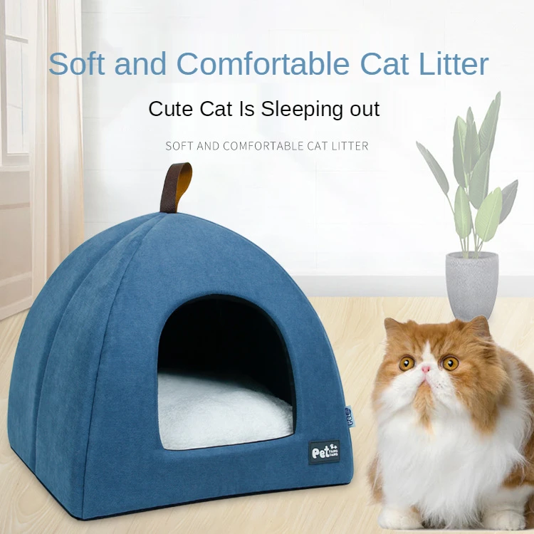 

Pet Cat Dog House Mat Cat Litter Teddy Pomeranian Puppy Tent Kennel Nest Small Medium Dog Chihuahua Mongolian Yurts Pet Beds