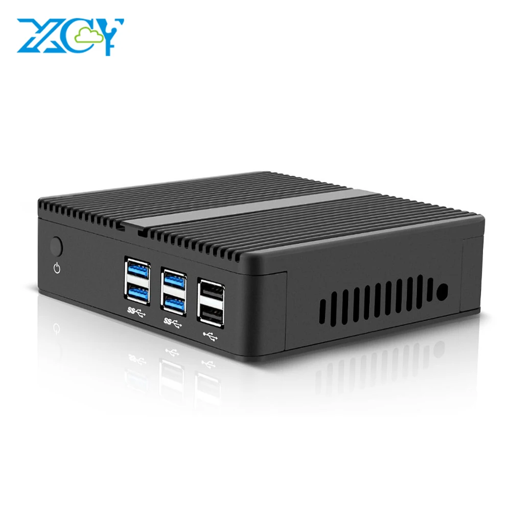  XCY sin ventilador Mini PC Windows 10 Core i5-4200Y i3-4010Y Micro computadora HDMI VGA WiFi juegos